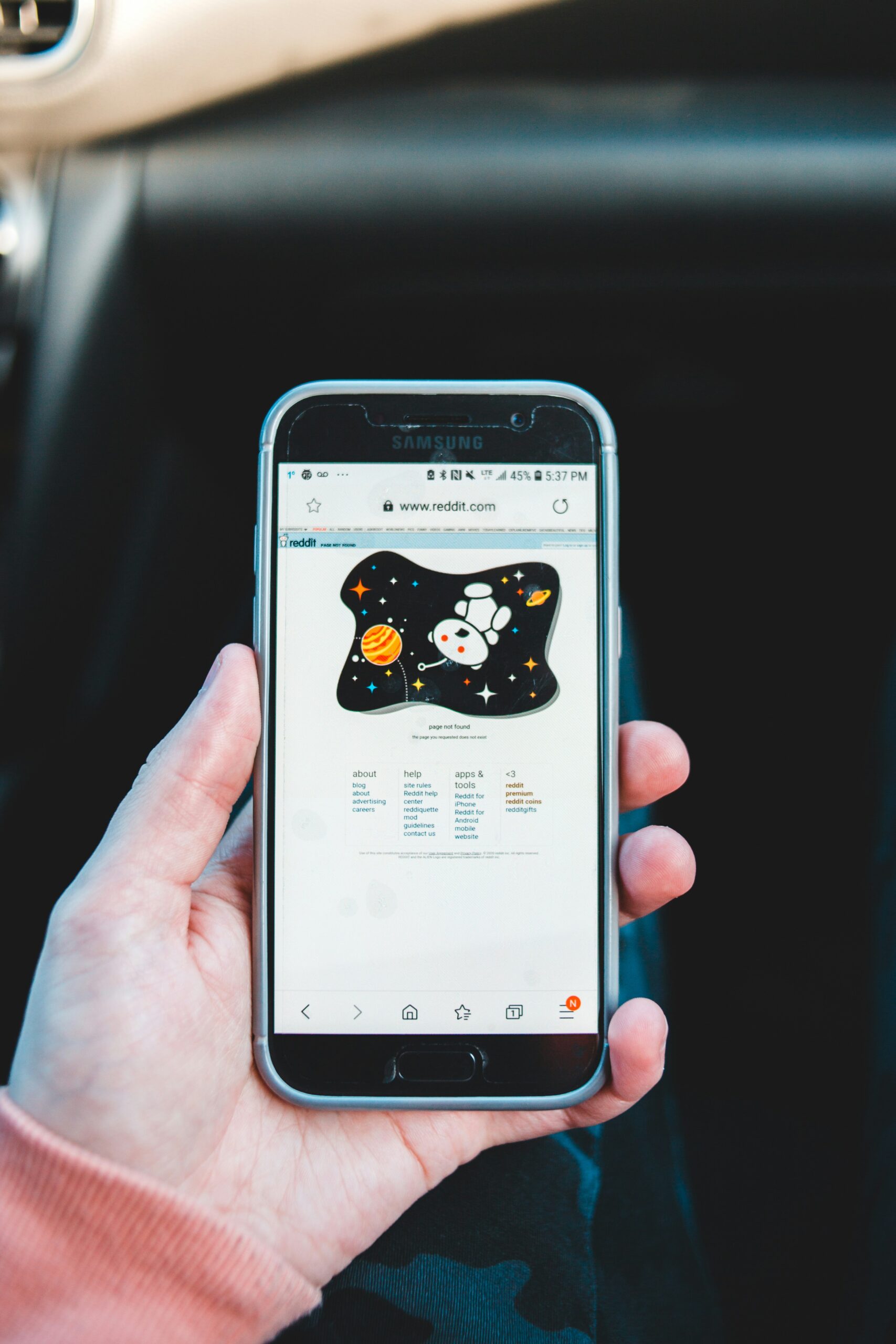 Reddit app on a phone